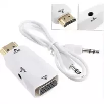 HDMI to VGA + audio White