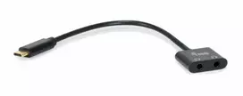 "Equip Adapter USB-C -> Audio DAC 2x3Pin 3.5mm St/Bu 0.15m sw"