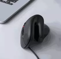 „Equip ergonomiška pelė USB-A/-C laidas 1,80 m dešiniarankiams juoda“