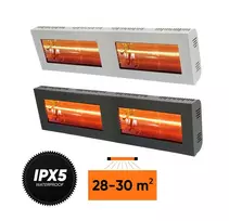 Halogeniniai infraraudonųjų spindulių šildytuvai VARMA V400 2H,V400/2-40X5FM, 4000 W, juodas