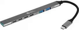 „BakkerElkhuizen 7-in-1 USB-C šakotuvas (3 x USB-A + 4 x USB-C)“