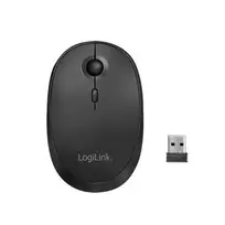„Logilink belaidė ir „Bluetooth“ pelė, 2,4 GHz, 800/1200/1600 dpi, juoda“