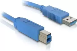 „Delock USB 5Gbps kabelis su A tipo kištuku į B tipo kištuką, 3 m, mėlynas“