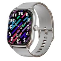 Adult Health Monitoring Smartwatch: Tracks Blood Pressure, Oxygen, Bluetooth Calls, Music, Sports, and Games with Pedometer pilka spalva
