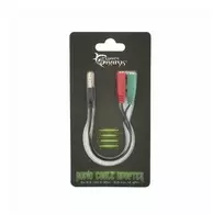 Audio Cable Adapter: 2x3.5mm F 3-pin to 3.5mm M 4-