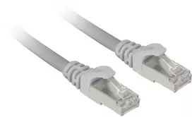 Network cable RJ45 Cat7a SFTP raw cable 0,5 m Grey