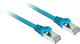 Network cable RJ45 SFTP Cat7a raw cable 0.5 m Blue