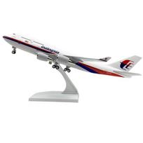 1/400 Lėktuvas Vaikams 30cm B747 Malaysia Airlines Lėktuvo Modelis Metalinis Vaikų Žaislai Žaidimai Modelinis Lėktuvas Žaislas Vaikui Kolekcijoms Dovana gray