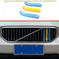 For Volvo XC40 2019-2024 Three Color Front Center Mesh Grille Grill Strip Trim gray