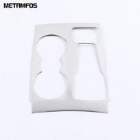 Center Console Gear Shift Box Panel Cover Trim For Ford Kuga Escape - 2024 Carbon Fiber Interior Accessories Car Styling Stainless Steel white