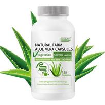 Aloe powder, soybean oil, glycerin, Herbal Supplements,120 Capsules 120 Capsules green