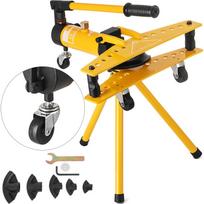 Manual Hydraulic Pipe Tube Bender Machine 10 Ton Manual Hydraulic Tube Bending Machine 1/4 -1  Diameter 6 Dies for Heating and Piping Construction