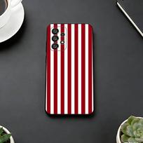 Burgundy White S-Stripe Phone Case For Samsung S25,S24,S21,S22,S23,S30,Ultra,S20,Plus,Fe,Soft Silicone Black Cover Samsung S26 pink