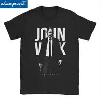 Vintage John Wick Movie T-Shirts Men Women Crew Neck Pure Cotton T Shirt Short Sleeve Tee Shirt 4XL 5XL Tops - Men's Summer C... 5XL