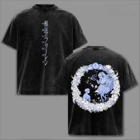Anime Frieren Himmel T-shirt Manga Printed  Washed Y2k T Shirt Summer Casual Loose Short Sleeve Clothing S
