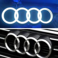 Skirta Audi A3 2026 Karšta Skirta Audi Ratlankių Dangteliai Audi Automobilio LED Priekinės Grotelės Logotipo Lempa Statinė Balta Šviesa 249 273 285mm Skirta AUDI A3 A4 A5 A6 A7 A8 S3 S4 285mm
