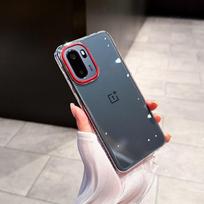 Ultra-Thin Clear Magnetic Case for OnePlus 15T 15R 15 13R 13 13t 13s Ace 6 5 Pro Transparent with Red Camera Ring Protect Cover OnePlus 15T gray