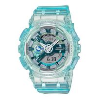 CASIO G-SHOCK GMA-S110VW-2A Moteriškas laikrodis Pusiau permatomas Skeletas Šviesiai Mėlynas Daugiaspalvis gray