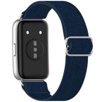 Slide‑Buckle Elastic‑Nylon Braided Watch‑Band Strap, Breathable Adjustable Wrist‑Bracelet Accessory For Huawei Band 11 / Band 11 Pro For Huawei Band 11 / Band 11 Pro black