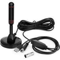 Galinga vidaus TV antena, DVB-T-DTMB skaitmeninė antena, 4K 1080P, Skaitmeninė strypinė antena su signalo stiprintuvu e A96