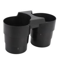 Center Console Dual Cup Holder Stable Support Deformation Proof Stylish Look Replacement for C7 2014 2019 black