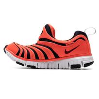 Nike Dynamo Free Comfortable Shock Absorbing Durable Low Top Kids Casual Shoes Kids Casual Shoes Orange Black 343738-636 33.5 red