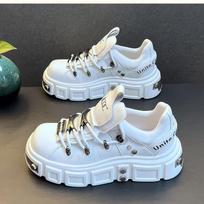 Men's shoes new men's shoes platform heightening casual board shoes niche design men's shoes 39 gray