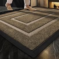 Modernaus paprastumo stiliaus guminis įėjimo durų kilimėlis Neslystantis Dulkių šalinimas Lengvai valomas Verandos durų Dėvėjimui atsparus kojų kilimėlis 60x90cm ruda
