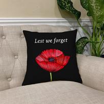 Lest We Forget cushion cover Square Sofa Cushion Cover Casual Skin-Friendly Comfortable Pillow Cover 30cmx30cm white
