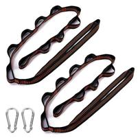 Extra Long Camping Hammock Accessories Weatherproof Suspension Rope Heavy Load Bearing 300kg Support for Hiking Use 1 black
