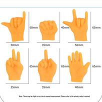 Douyin Style Mini Prank Finger Cots: Petting & Teasing Cat Toy orange