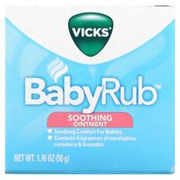 Vicks, Baby Rub, Raminantis tepalas, 1,76 uncijos (50 g) blue