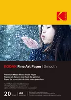 Kodak Fine Art Popierius 230g Matine Dengtas Smooth A4x20