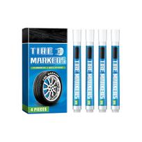 Tire Paint Pen, Car Tire Paint Pen, Non Fading Color, Creative DIY Oil Based Pen. 4ml black