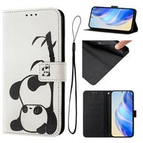 Flip Leather Phone Case For iPhone 6 6S 7 8 Plus X XS XR XS Max Flower butterfly pattern Painted Wallet Cover with strap Shell iPhone 7 blue