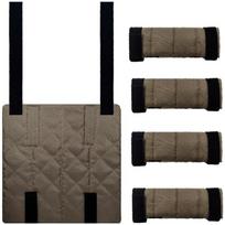 Bunk Bed Ladder Pad with Adjustable Strap Bunk Bed Ladder Cover,Ladder Step Pad Lofts Bed with Anti Slip Dot on Bottom 1 gray
