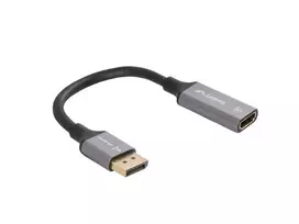 Displayport(M)-HDMI(F)4K adapter on a 20cm silver cable
