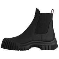 LOUIS VUITTON Ruby Top Grain Cow Leather Short Chelsea Boots Women's Black 1ABUI1 38 juoda