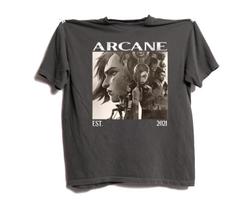 Arcane League of Legends Shirt, Comfort Colors Retro Tee 130 black