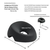Memory Foam Prone Face Pillow for Massage and Beauty Beds 31*27*14.5cm, 360g each black