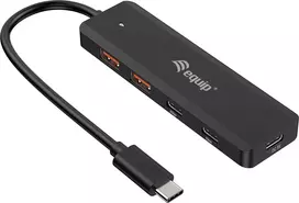 "Equip USB-Hub 4-Port 3.2/C->2xUSB-C 2xUSB-A 10Gbps o.Netz.sw"