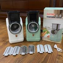 Electric Kitchen Veggie Cutter & Slicer: Multifunctional, Labor-saving Chopper for Carrots & Potatoes gray