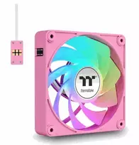 "140mm Thermaltake CT140 EX Reverse ARGB Sync PC Cooling Fan Pink 3 Pack"