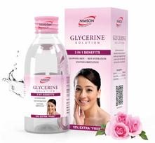 Nimson gryni glicerino odos priežiūrai - 110 ml | Giliai drėkinantis lygiai ir švytinčiai odai | Gryna, veganiška formulė | Idealiai tinka moterims ir visų tipų odai white