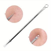 1pc Stainless Steel Blackhead Comedone Acne Blemish Extractor Remover Face Skin Care Pore Cleaner Needles Remove Tools Hot beige