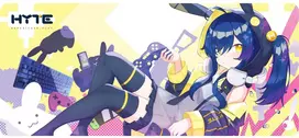 Hyte Bunny Splash Gaming Mouse Pad