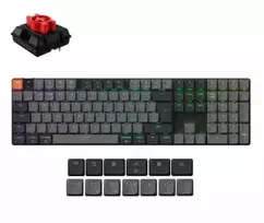 Keychron K5v2 RGB Hot Swap 100% mekaaninen näppäimistö, Keychron Low Profile 2.0 Red -kytkimet