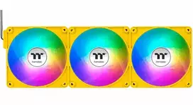 "120mm Thermaltake CT120 EX ARGB Sync PC Cooling Fan Bumblebee 3 Pack"
