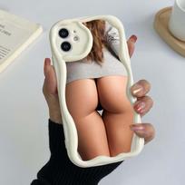 Samsung Galaxy A24 A14, skirtas iPhone 15 14 13 Xiaomi Poco X5 Redmi 13c 12C Huawei Honor 90 telefonų dėklai A27 Girl dizaino išskirtinis kreminio rašto minkštas dėklas Realme V13 5G skaidri