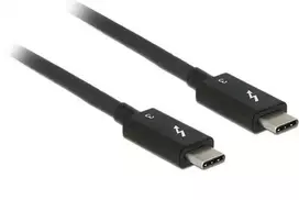 „DeLock Thunderbolt 3 USB-C (ST-ST) 2 m jungiamasis kabelis, juodas“